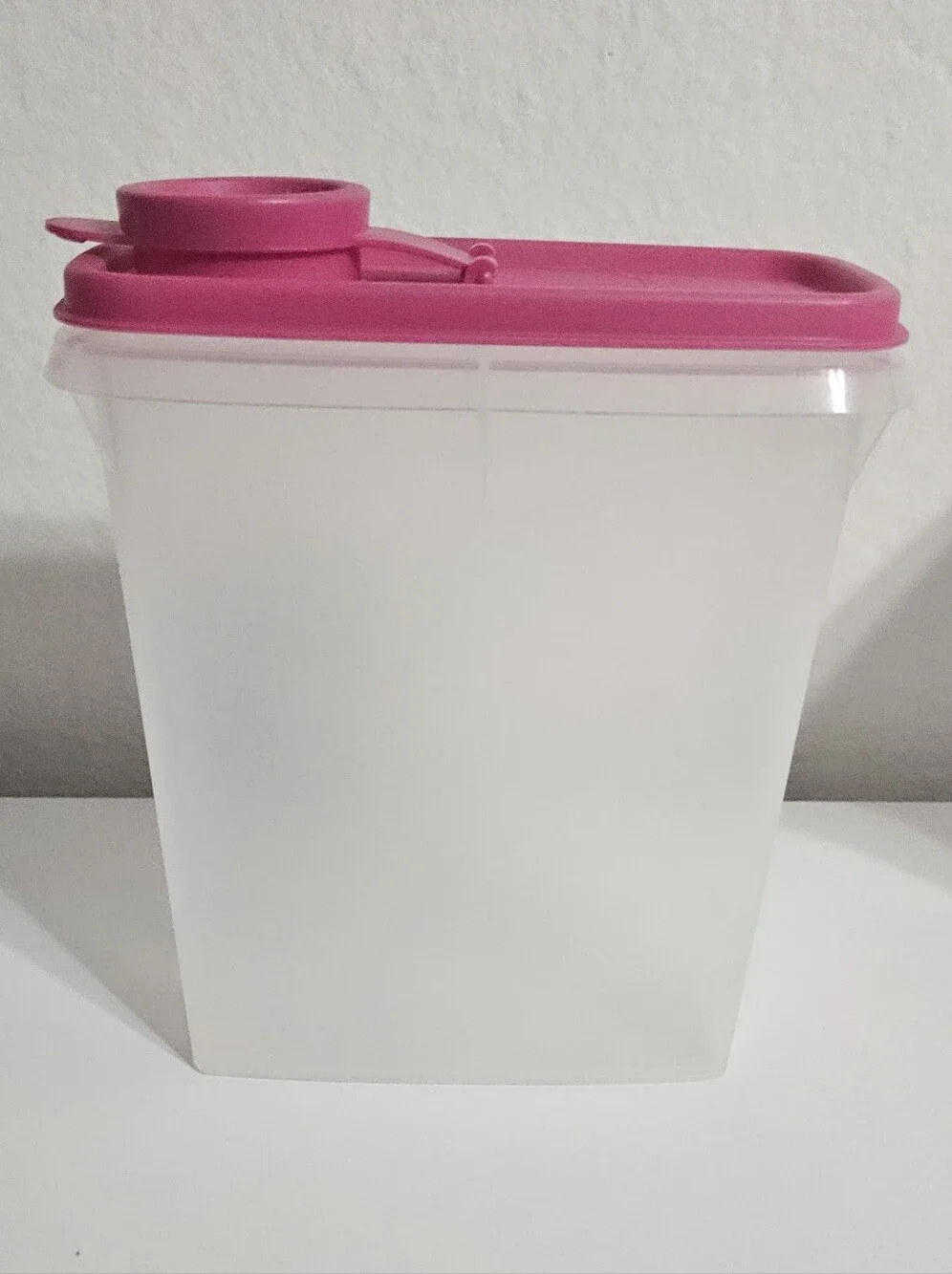 Tupperware Translucent Canisters with Bright Pink Lids - 2-Pack